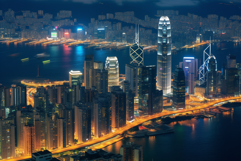 香港流光翠色的美丽景色夜景,高清,摄影图,摄影图片,图片大全,摄影图免费下载